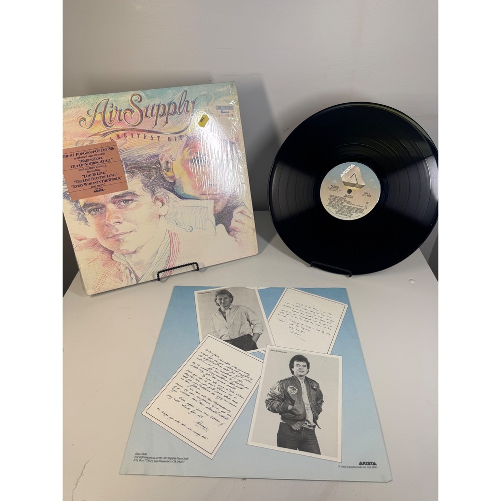 Air‎ Supply Greatest Hits Vinyl Record Album 1983 Arista Records LP